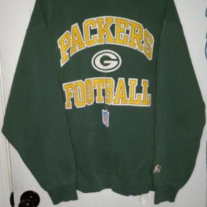 Vintage Made in USA Starter Green Bay Packers Pullover Sweatshirt sz XL